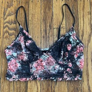 Urban Outfitters Black and White Lace Bralette
